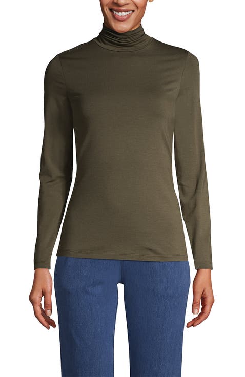 Lightweight Jersey Long Sleeve Turtleneck