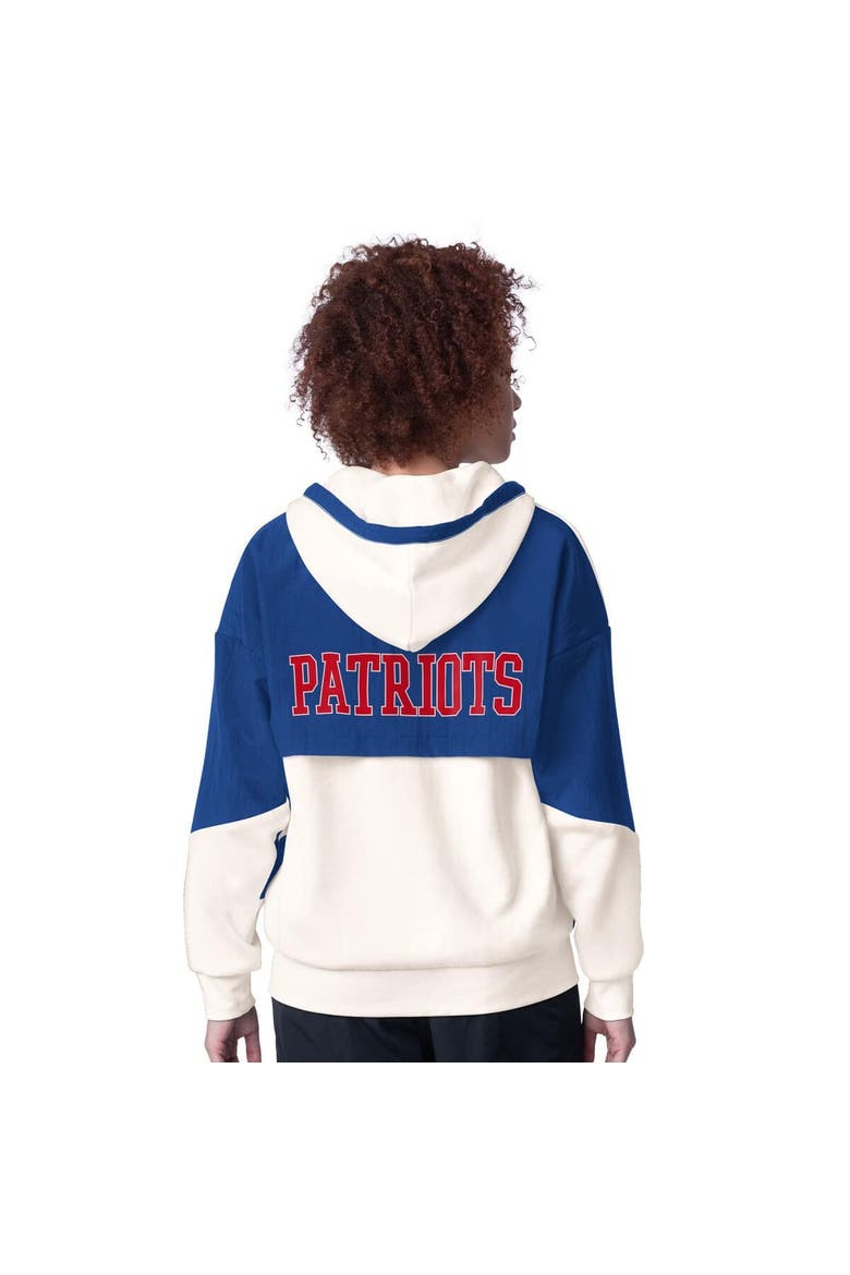 Women's Starter White New England Patriots Scrimmage Full-Zip Hoodie, Alternate, color, White
