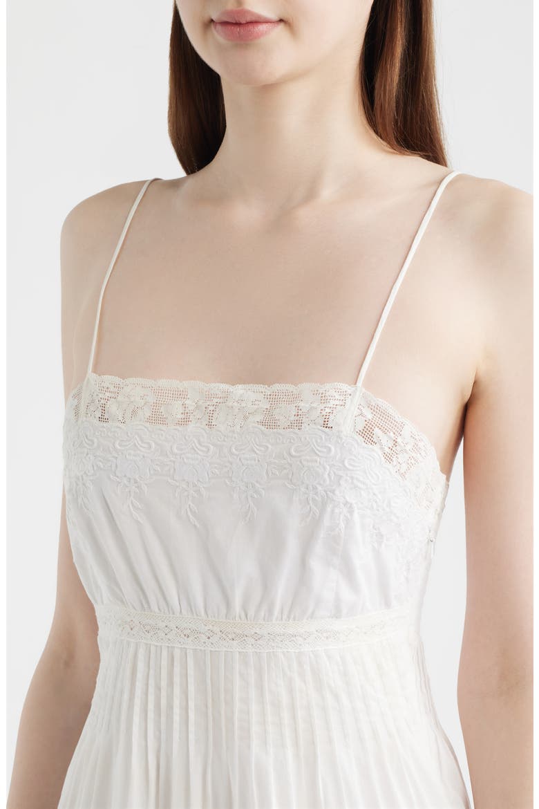 Zuri Lace Tiered Minidress, Alternate, color, WHITE