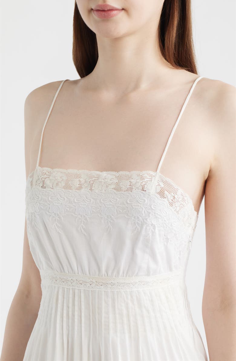 LoveShackFancy Zuri Lace Tiered Minidress, Alternate, color, 