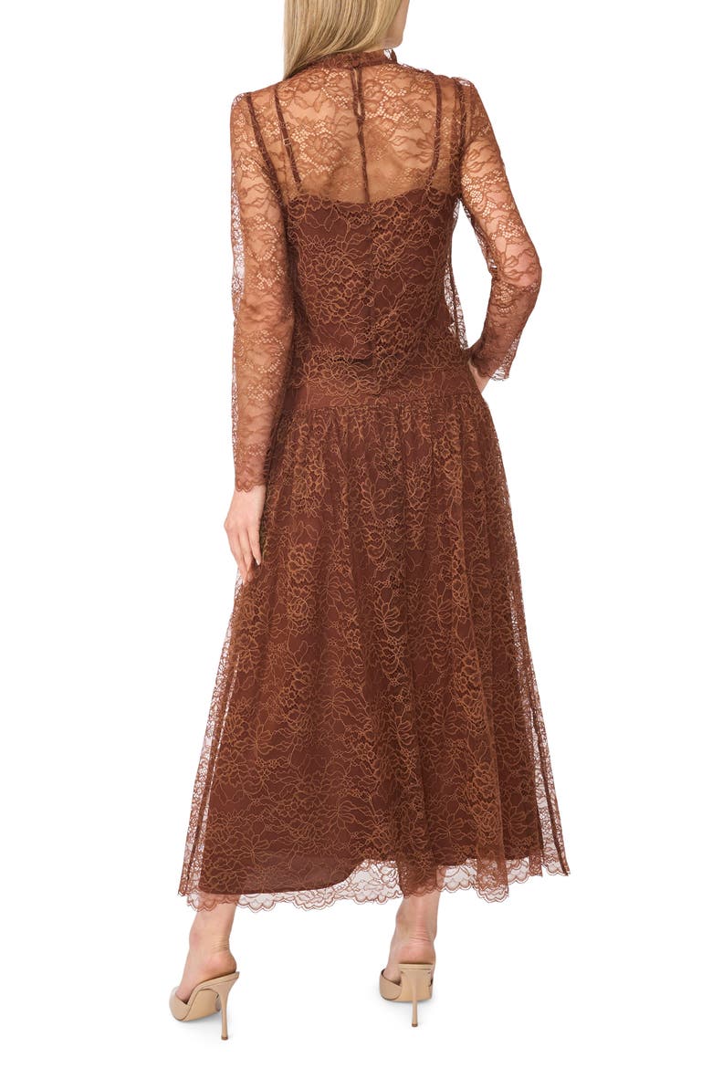 Lace Mock Neck Top, Alternate, color, ZINFANDEL