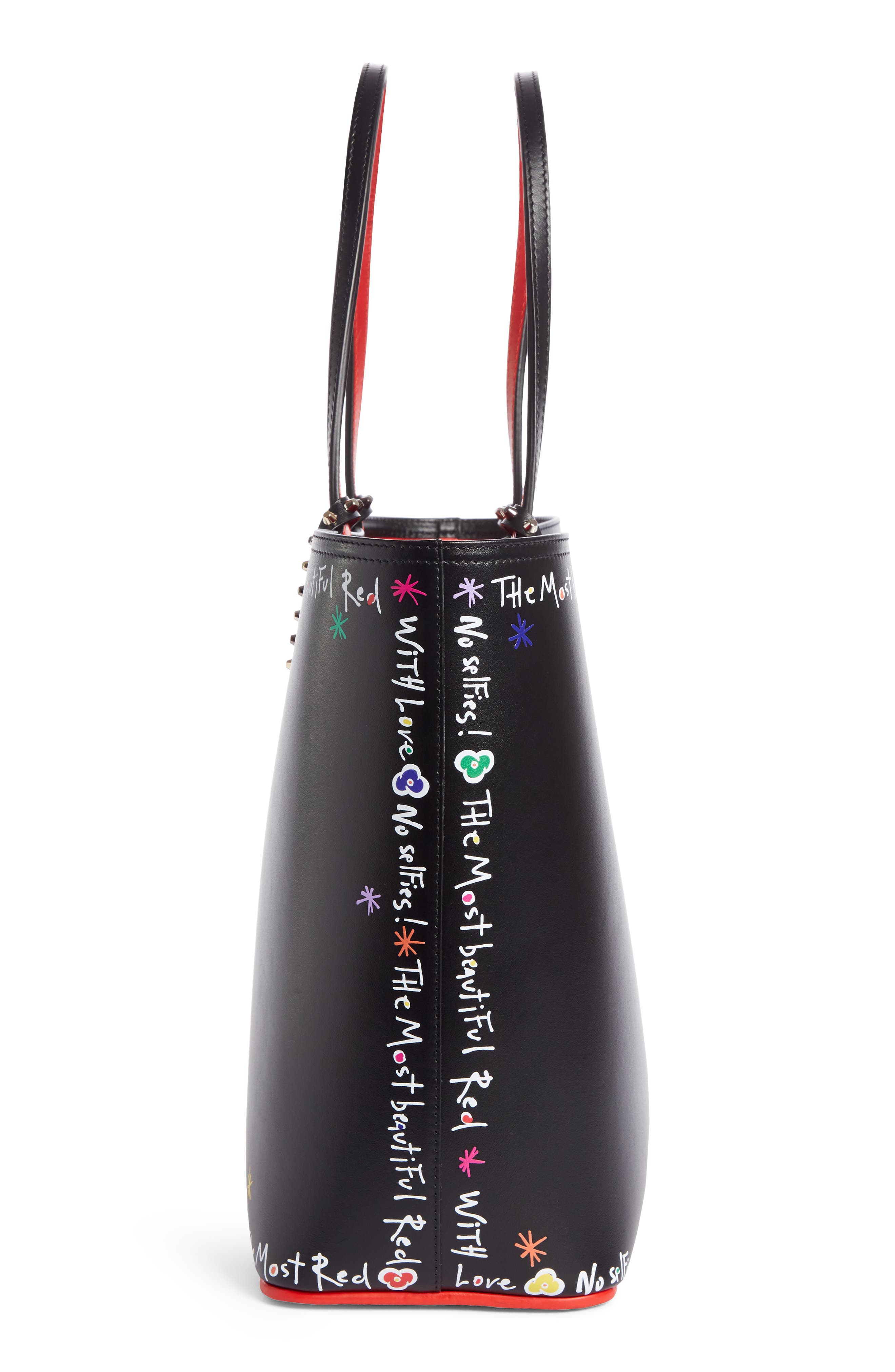 Christian Louboutin Cabata Calfskin Leather Tote, Alternate, color, 