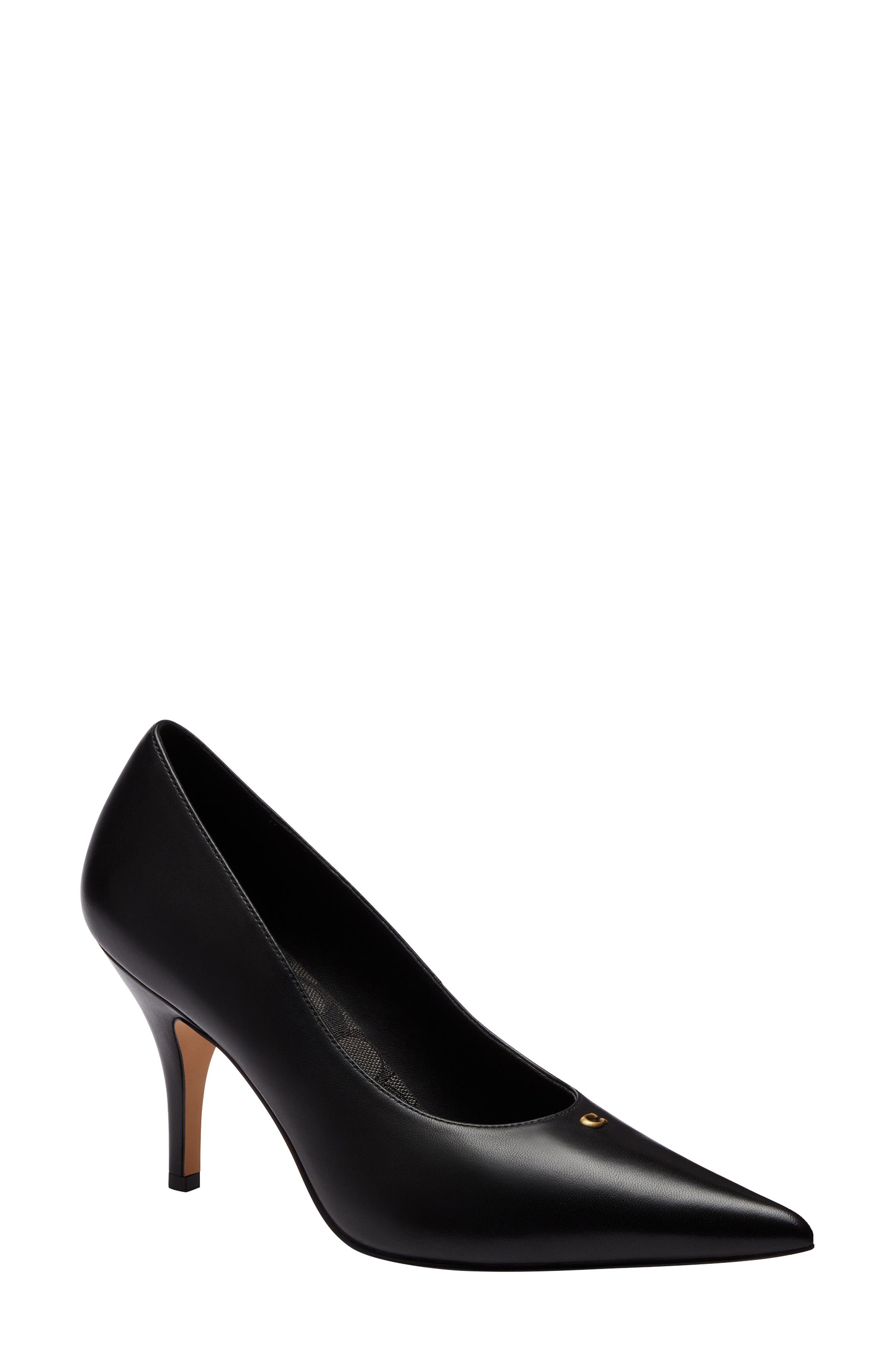 Daisy Pointed Toe Pump, Main, color, BLACK