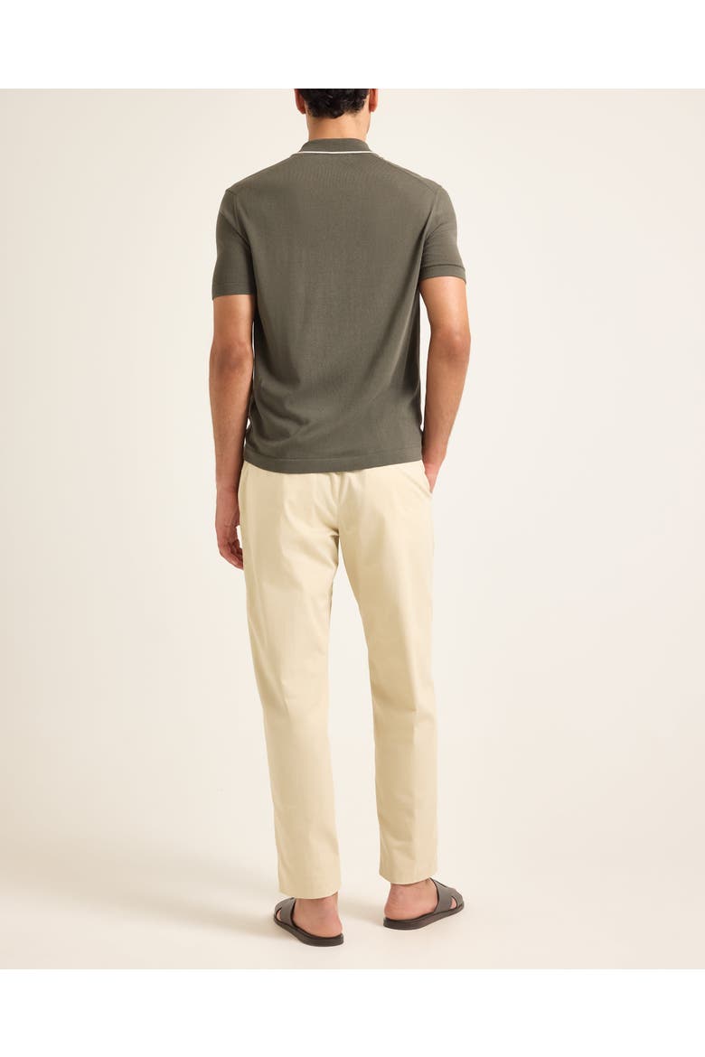 Keeling Tailored-Fit Polo Shirt, Alternate, color, HERBAL GREEN/CASHEW