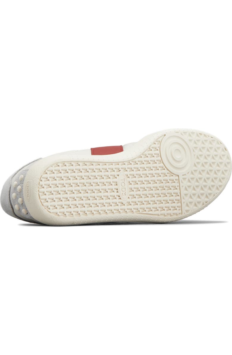 Tod's Leather & Suede Lace-Up Low Top Sneaker, Alternate, color, White