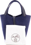 Pre-Owned Hermes Picotin Lock Bag Felt with Leather MM