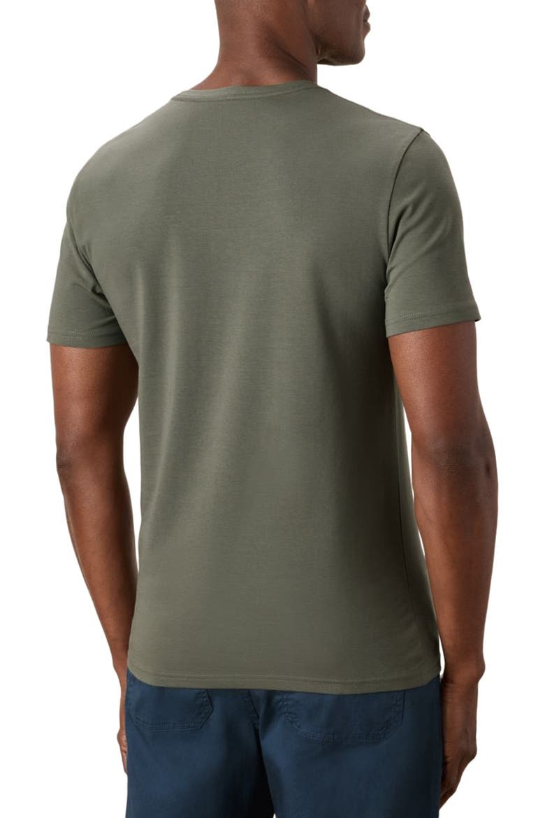 Luxe Essential Slim Fit Crewneck Tee Made With Organic Cotton, Alternate, color, Dusted Green