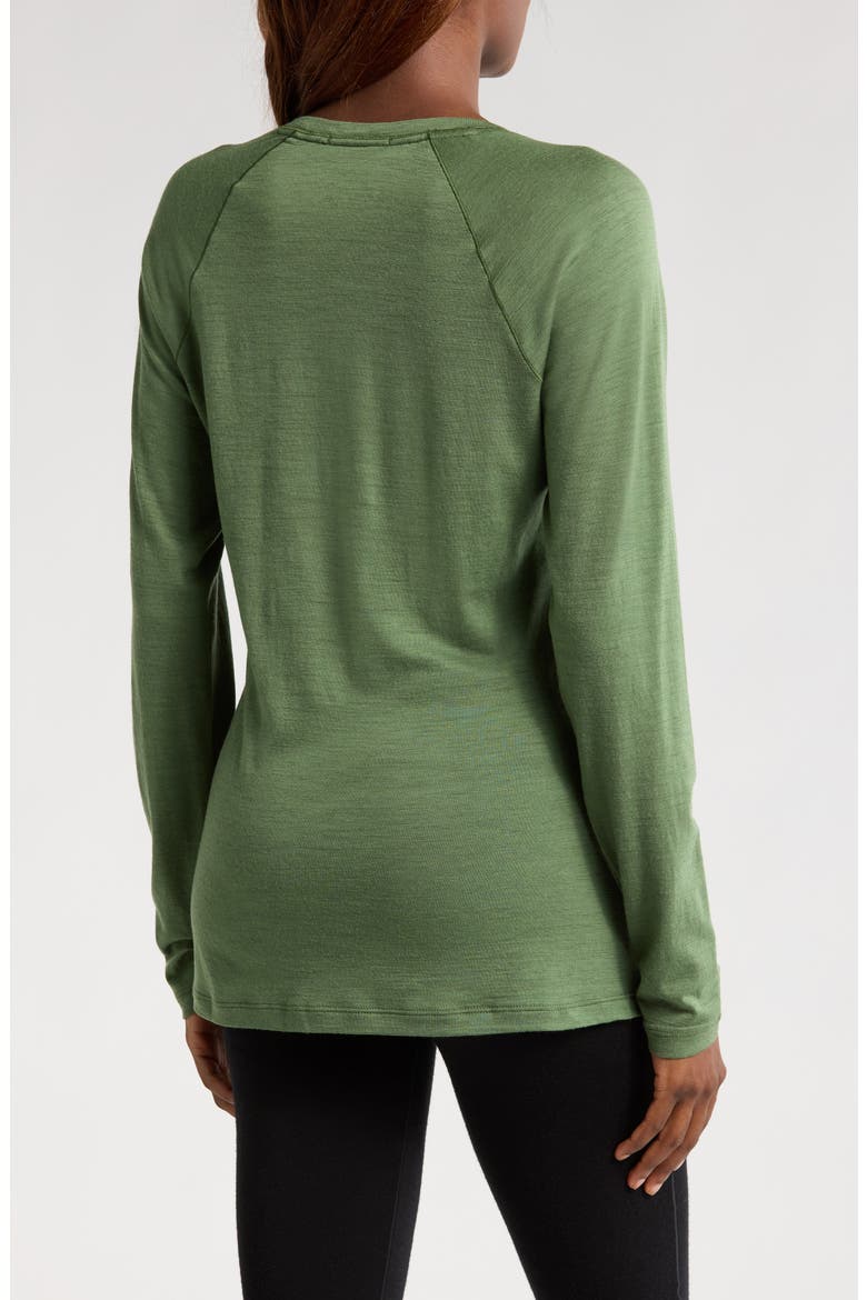 Classic Thermal Long Sleeve Merino Wool Base Layer T-Shirt, Alternate, color, FERN GREEN