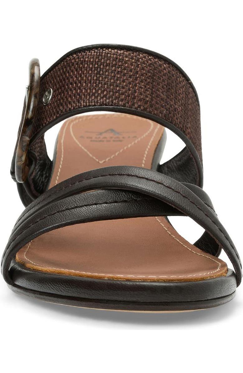 Aquatalia Bambi Weatherproof Kitten Heel Slide Sandal, Alternate, color, Espresso Multi