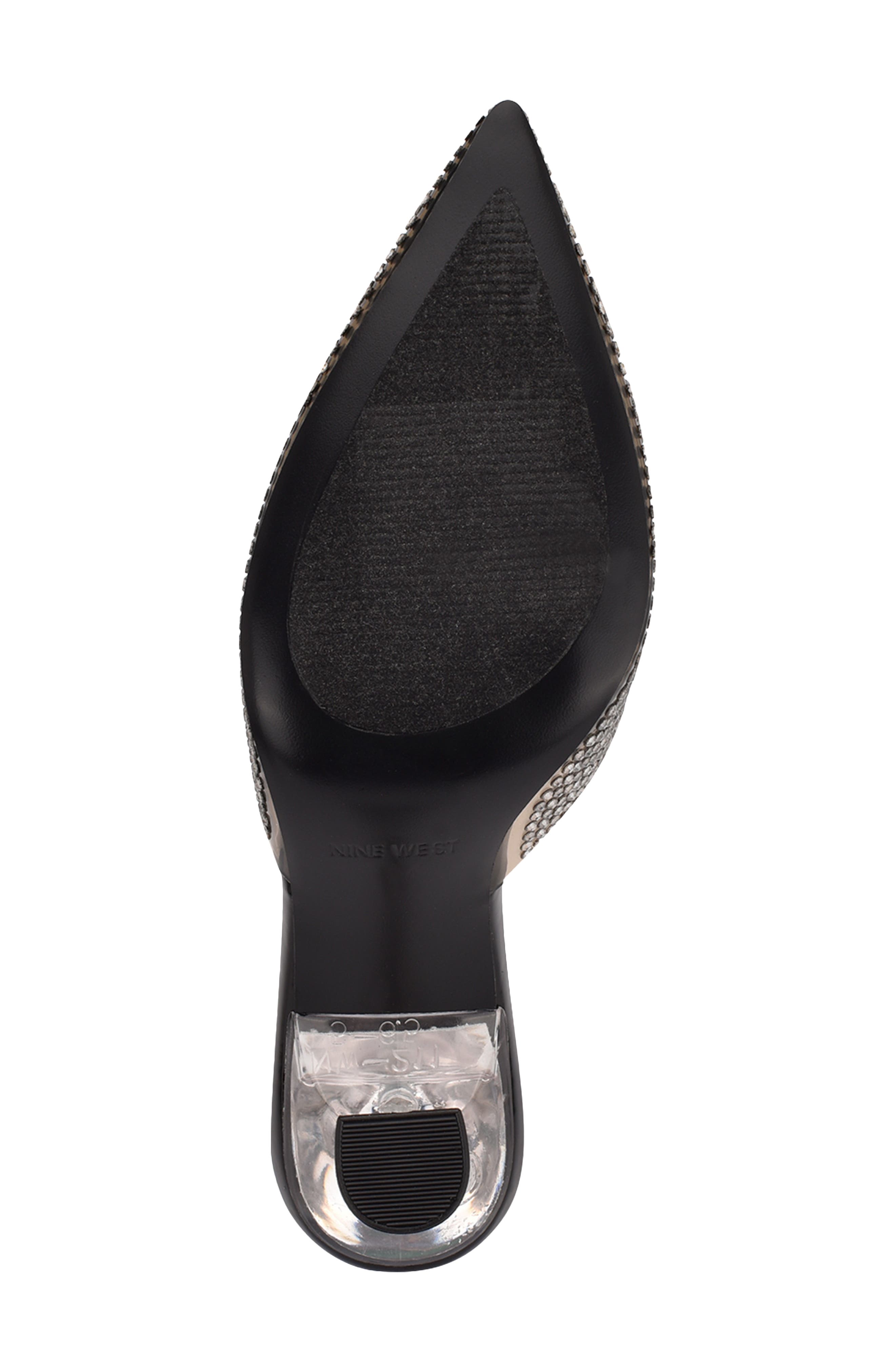 Nine West Hott Embellished Pointed Toe Mule, Alternate, color, 