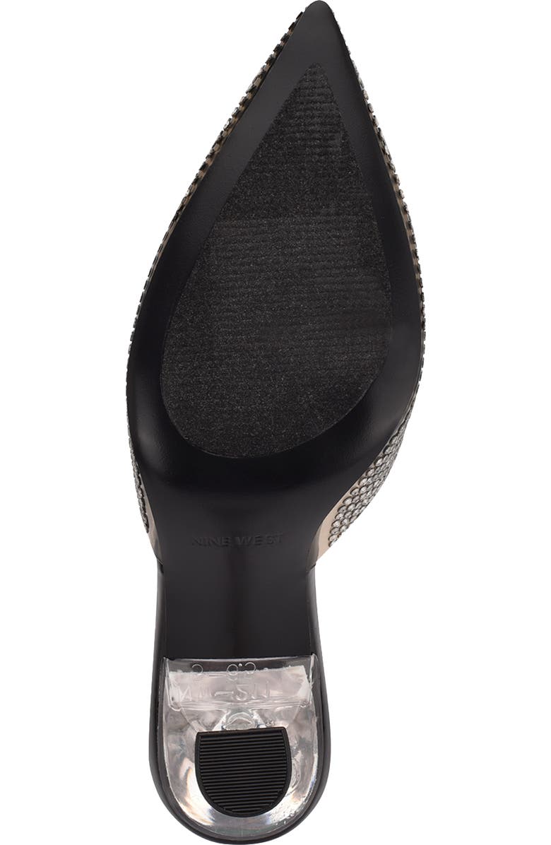 Nine West Hott Embellished Pointed Toe Mule, Alternate, color,