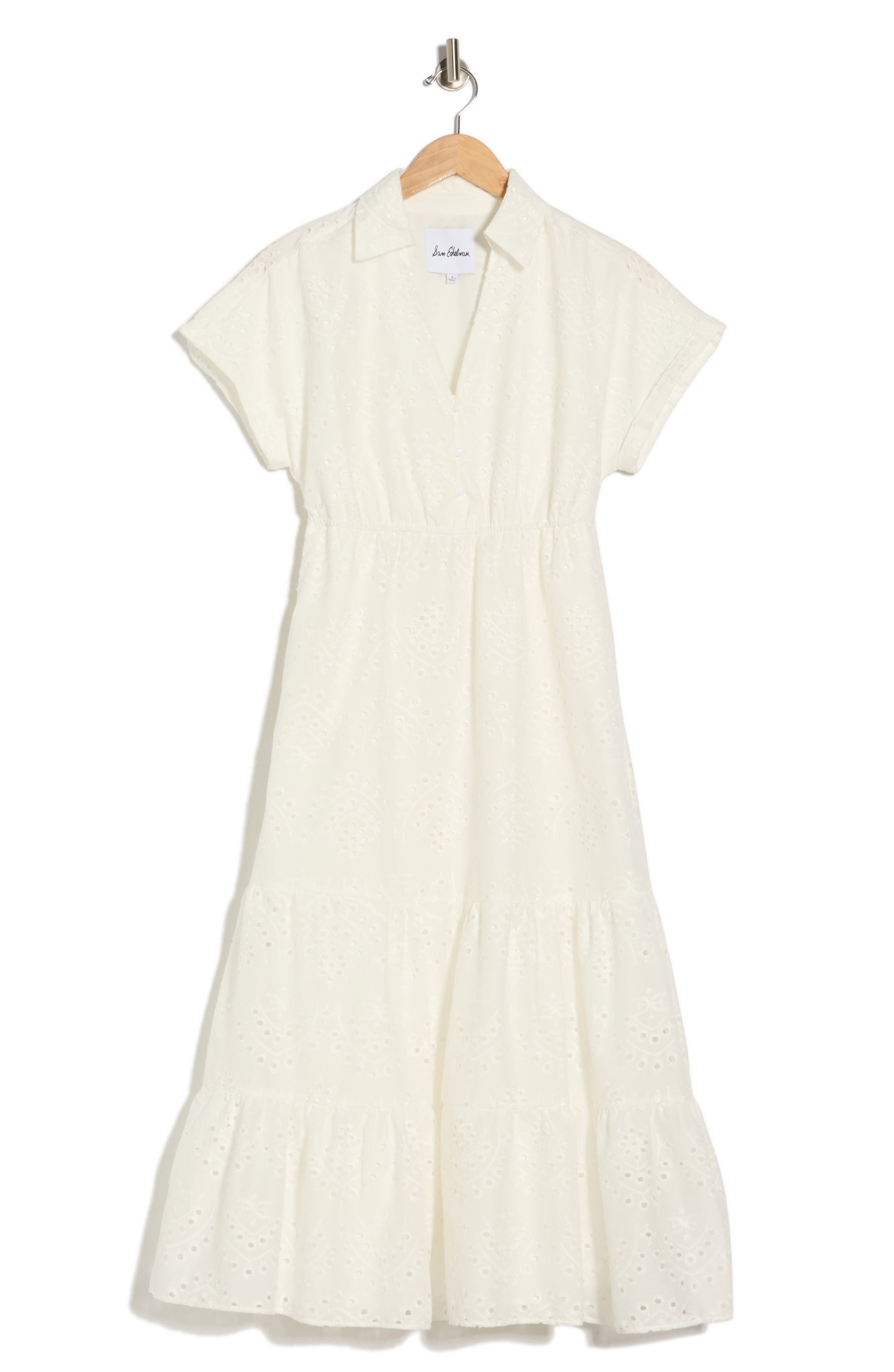 Sam Edelman Eyelet Maxi Shirtdress