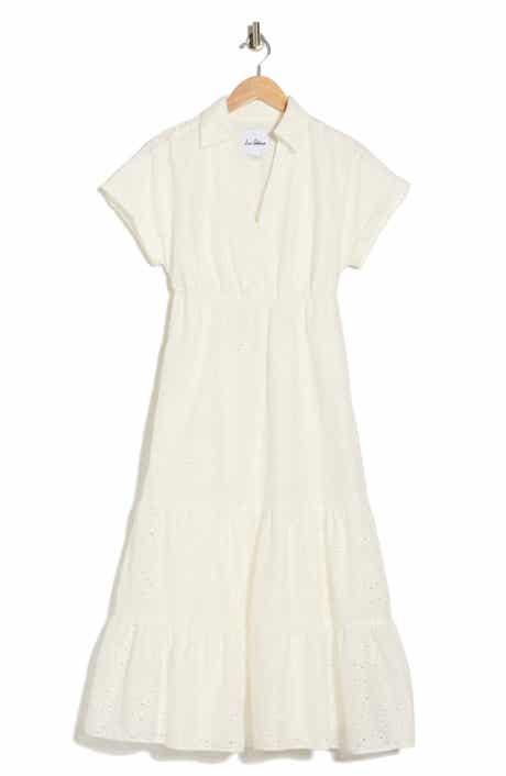 Sam Edelman Eyelet Maxi Shirtdress