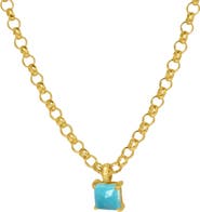 Dean Davidson Nomal Lab Created Turquoise Pendant Necklace