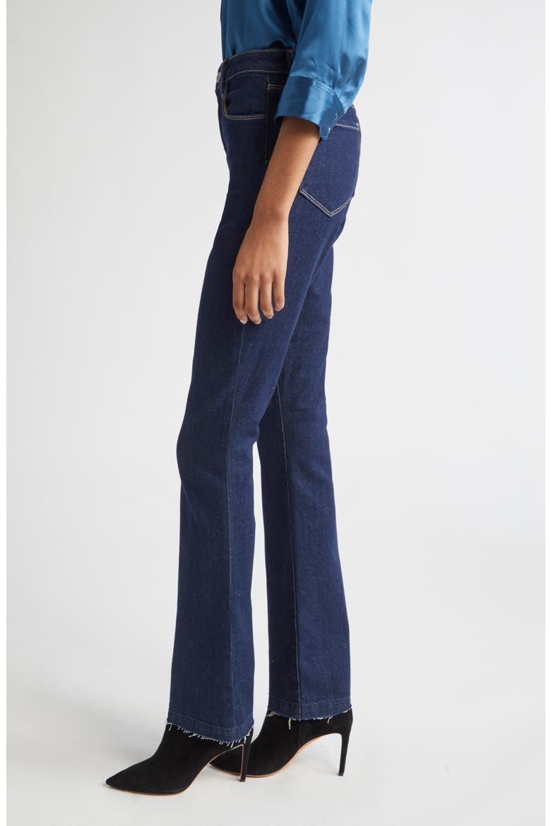 Ruth Raw Hem Straight Leg Jeans, Alternate, color, KOVAL