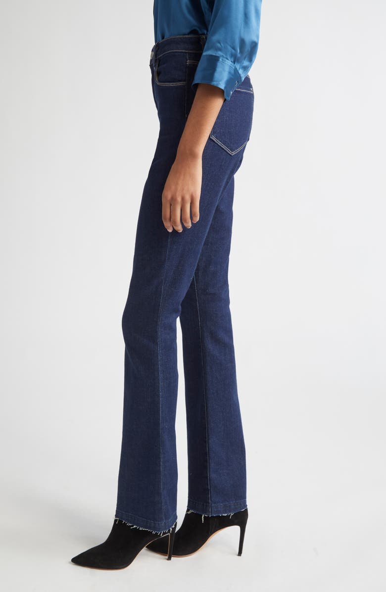 L'AGENCE Ruth Raw Hem Straight Leg Jeans, Alternate, color, Koval