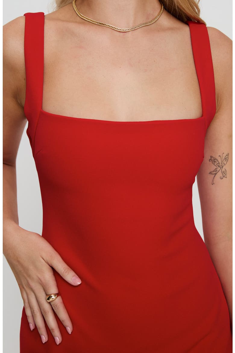 Bombshell Minidress, Alternate, color, RED