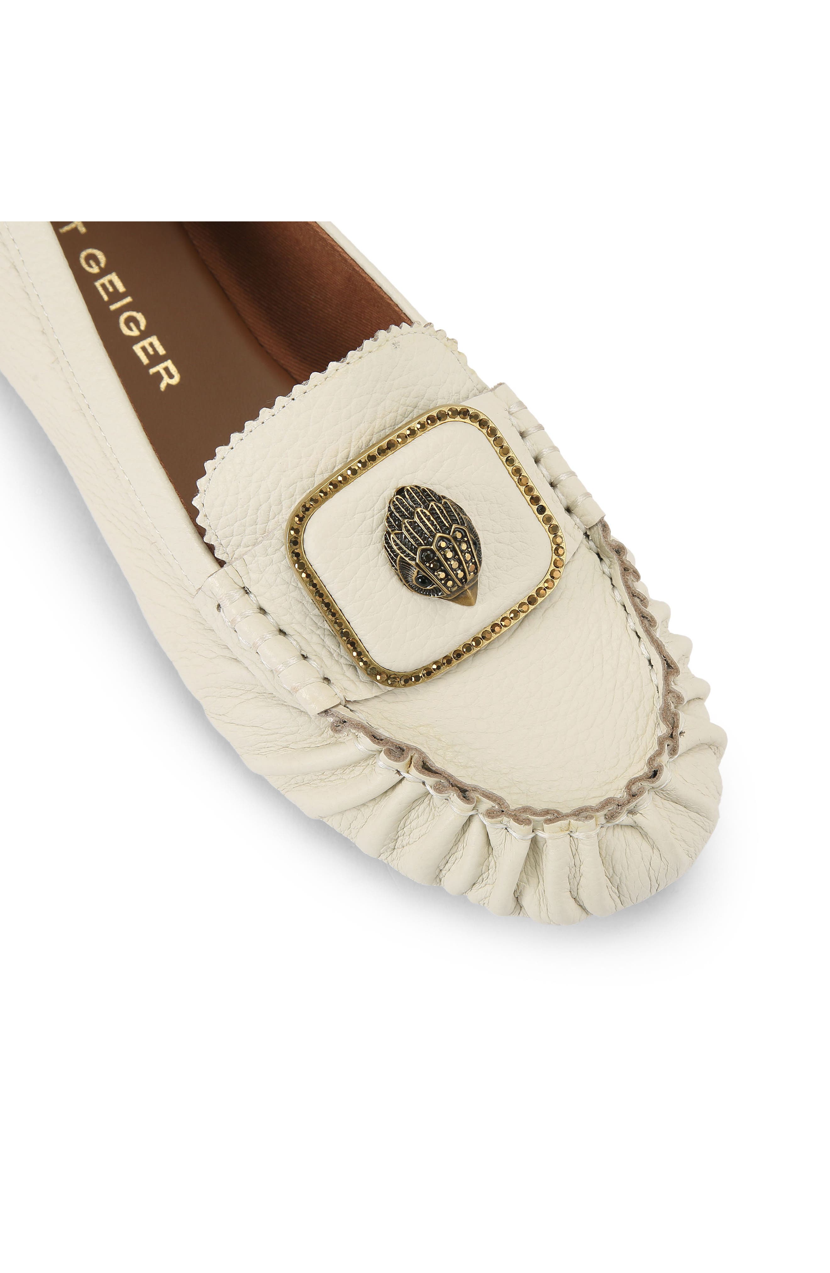 Kurt Geiger London Pimlico Leather Moccasin, Alternate, color, Natural