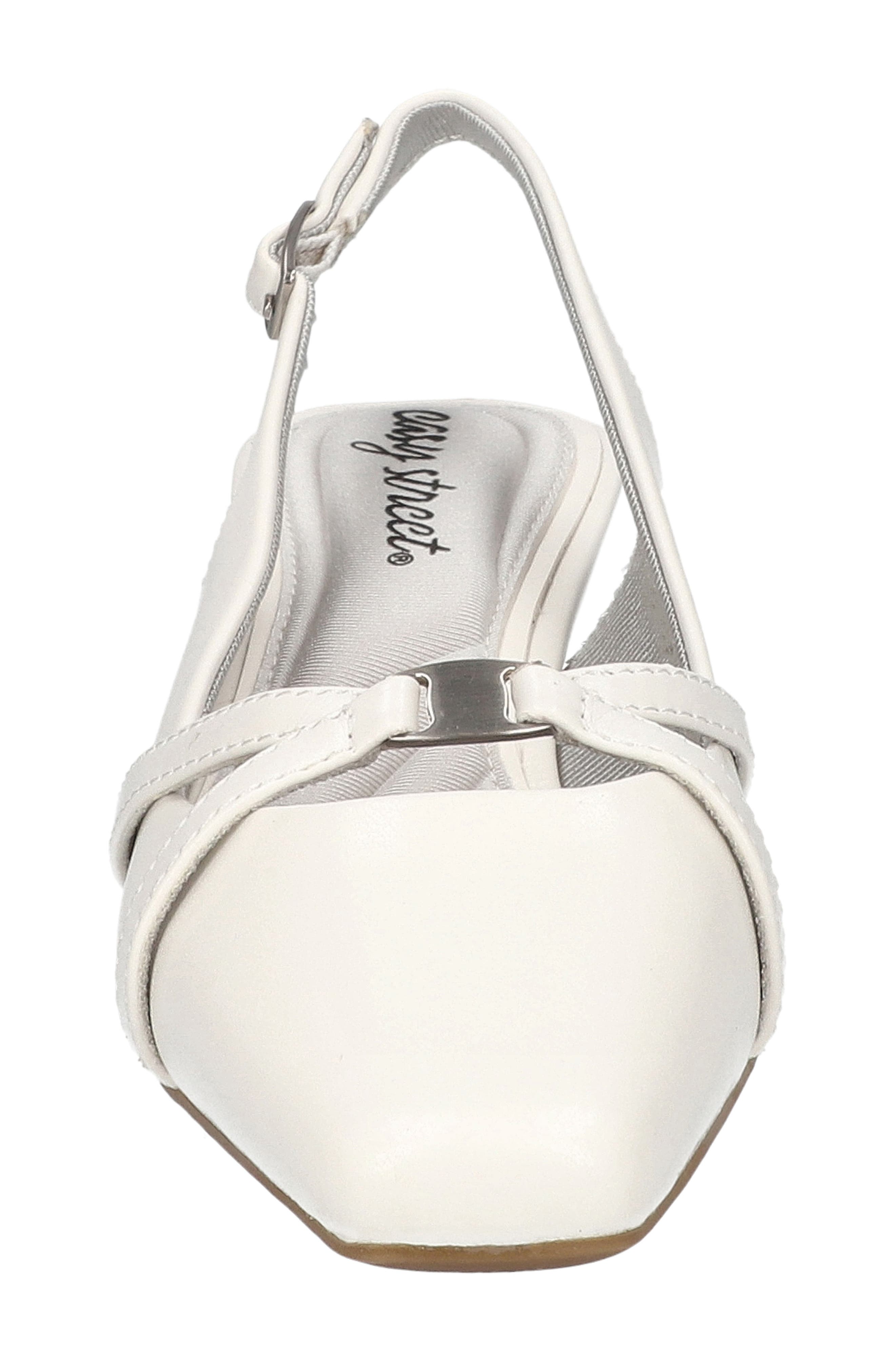 Ridley Kitten Heel Slingback Pump, Alternate, color, WHITE