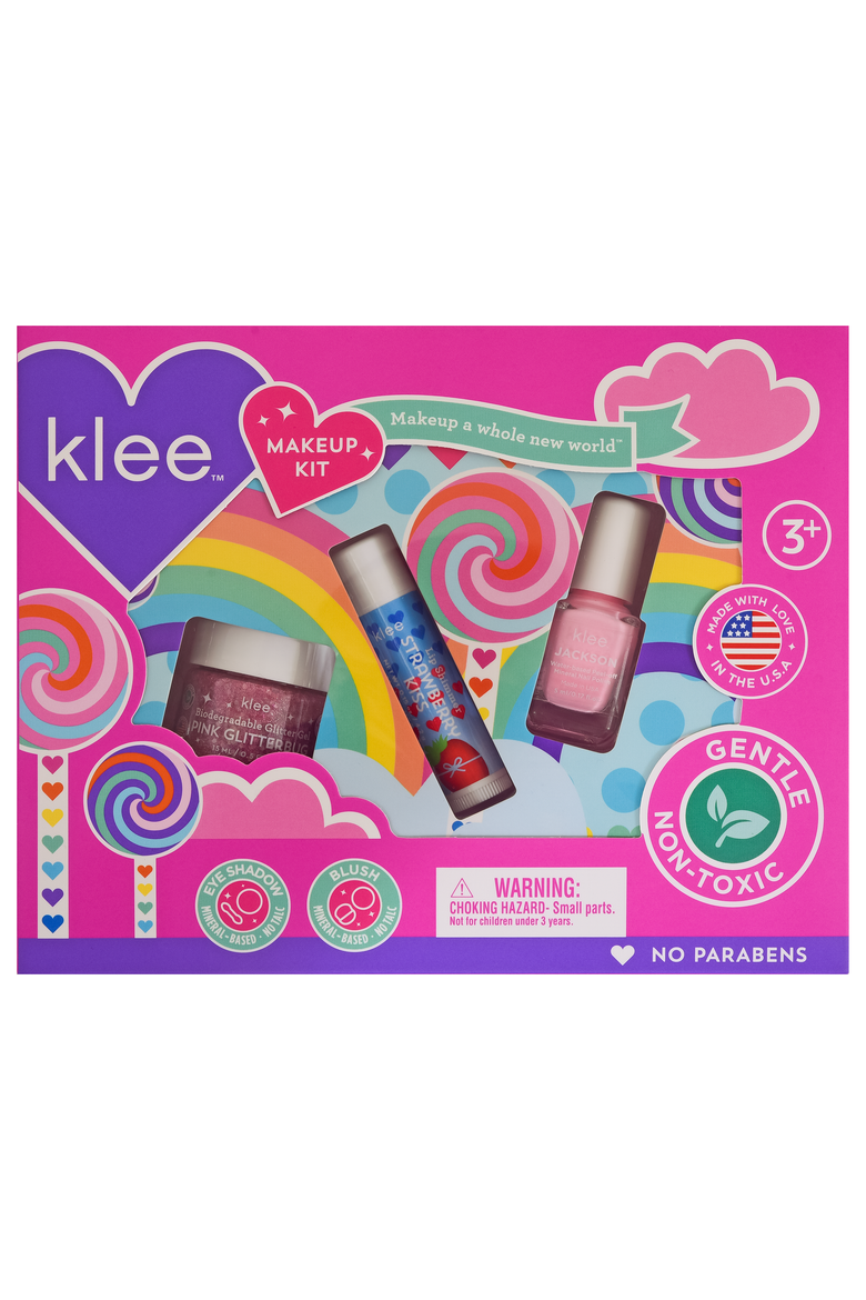 Spinning Pink- Kids' 3-PC Makeup Kit, Alternate, color, Pink
