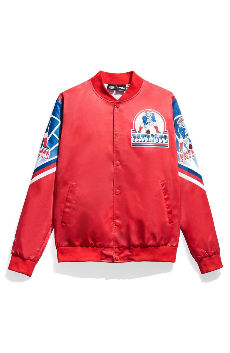 Chalk Line Men's Chalk Line Red New England Patriots Fanimation Satin Full-Snap Jacket, Alternate, color, 