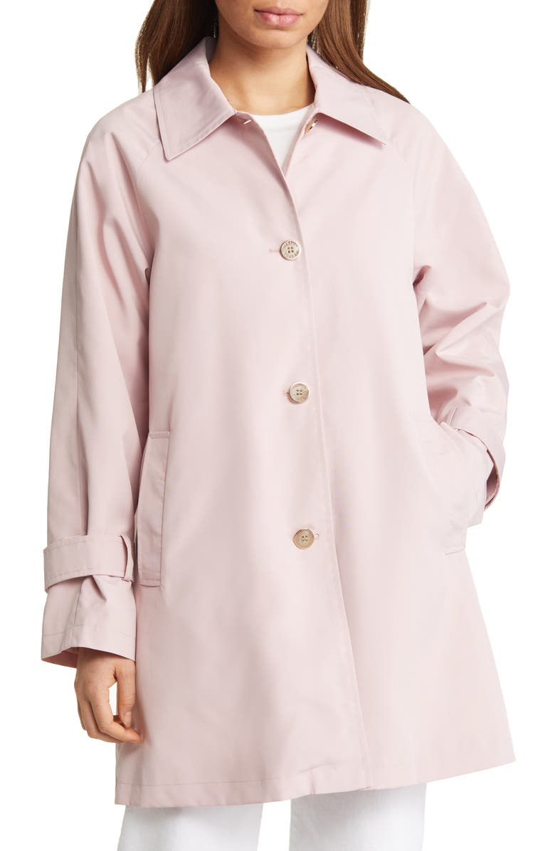 Via Spiga Water Resistant Trench Coat, Alternate, color, Pale Pink