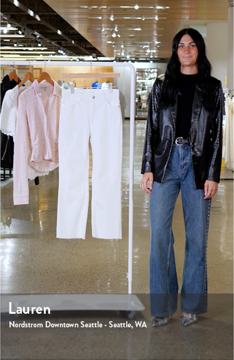 Sienna Raw Hem Crop Flare Jeans, sales video thumbnail