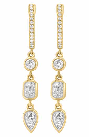 Diamond Drop Earrings