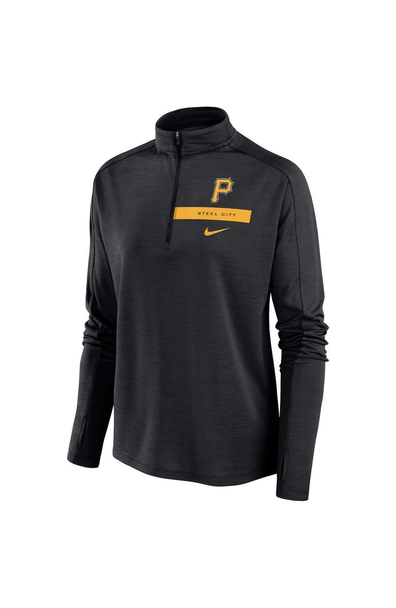 Nike Women's Nike Black Pittsburgh Pirates Primetime Local Touch Pacer Quarter-Zip Top, Alternate, color, Black