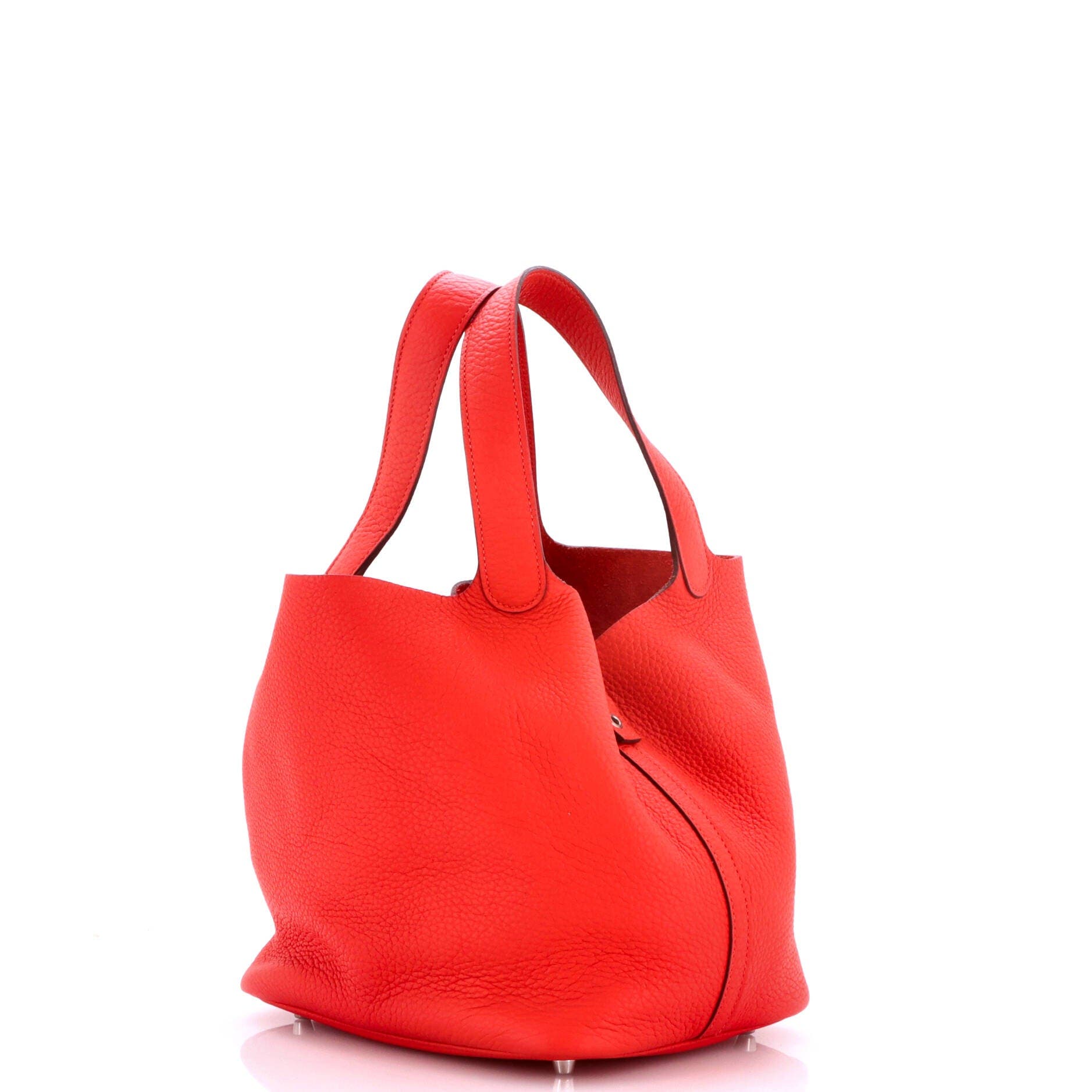 Picotin Lock Bag Clemence MM, Alternate, color, Red