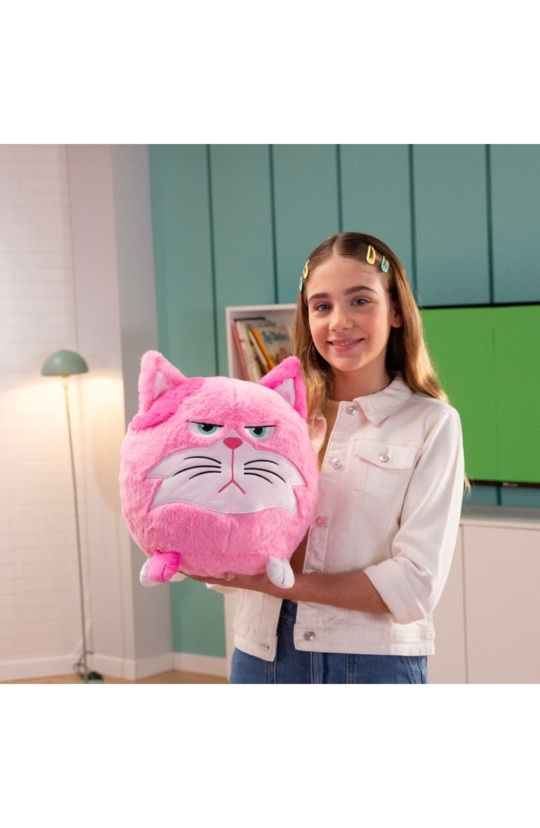 Hangry Petz Lucy Pink Cat 12 Inch Animal Plush, Alternate, color, Multicolored