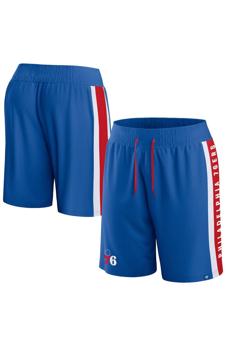 FANATICS Men's Fanatics Branded Royal Philadelphia 76ers Big & Tall Referee Iconic Mesh Shorts, Main, color, Royal