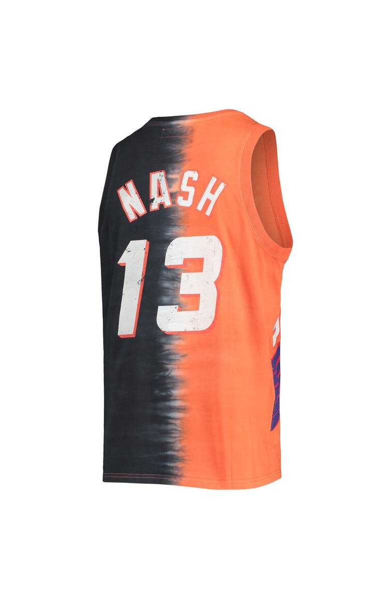 Mitchell & Ness Men's Mitchell & Ness Steve Nash Orange/Black Phoenix Suns Hardwood Classics Tie-Dye Name & Number Tank Top, Alternate, color, 