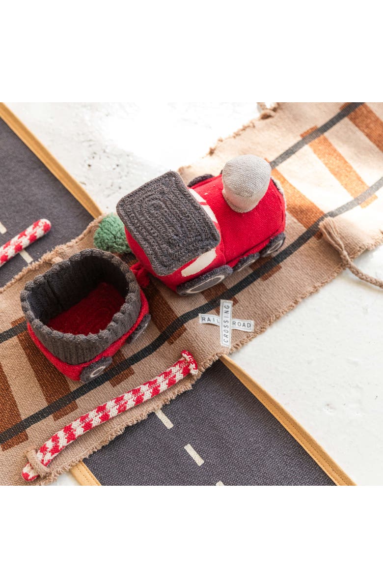 Lorena Canals Soft toy Ride & Roll, Alternate, color, Brown, Natural And Red