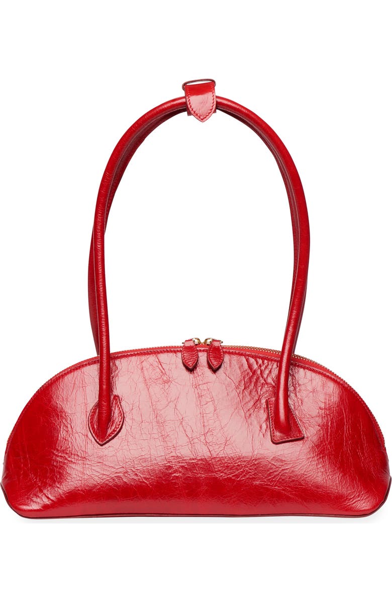 LIFFNER Dome East/West Leather Shoulder Bag, Main, color, Red