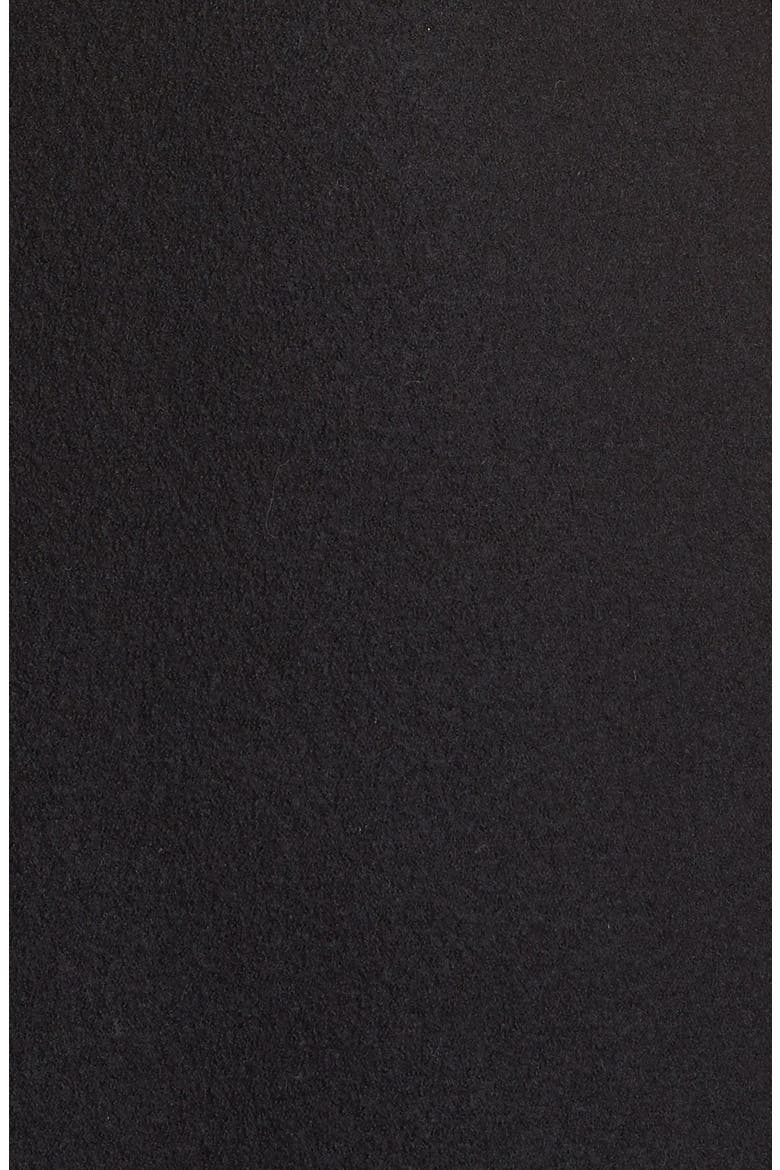Notch Collar Long Merino Wool Vest, Alternate, color, BLACK