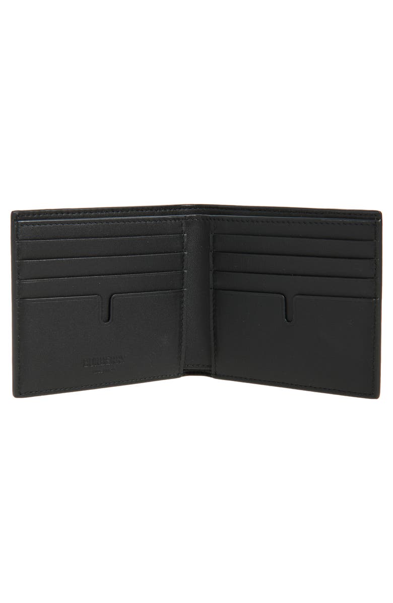 Burberry EKD Leather Bifold Wallet, Alternate, color, Black