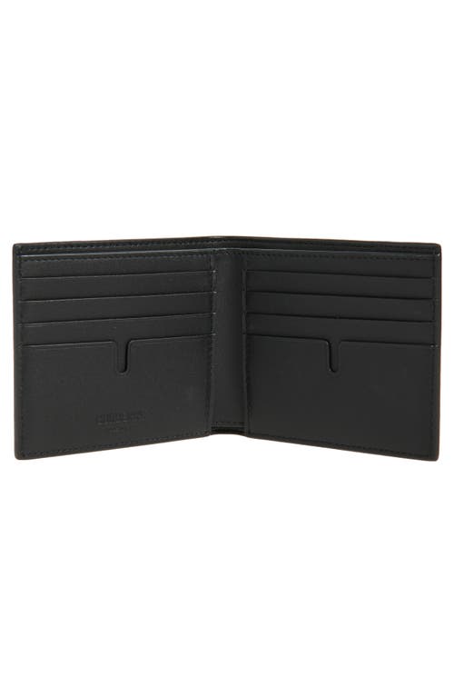 Burberry Ekd Leather Bifold Wallet In Black
