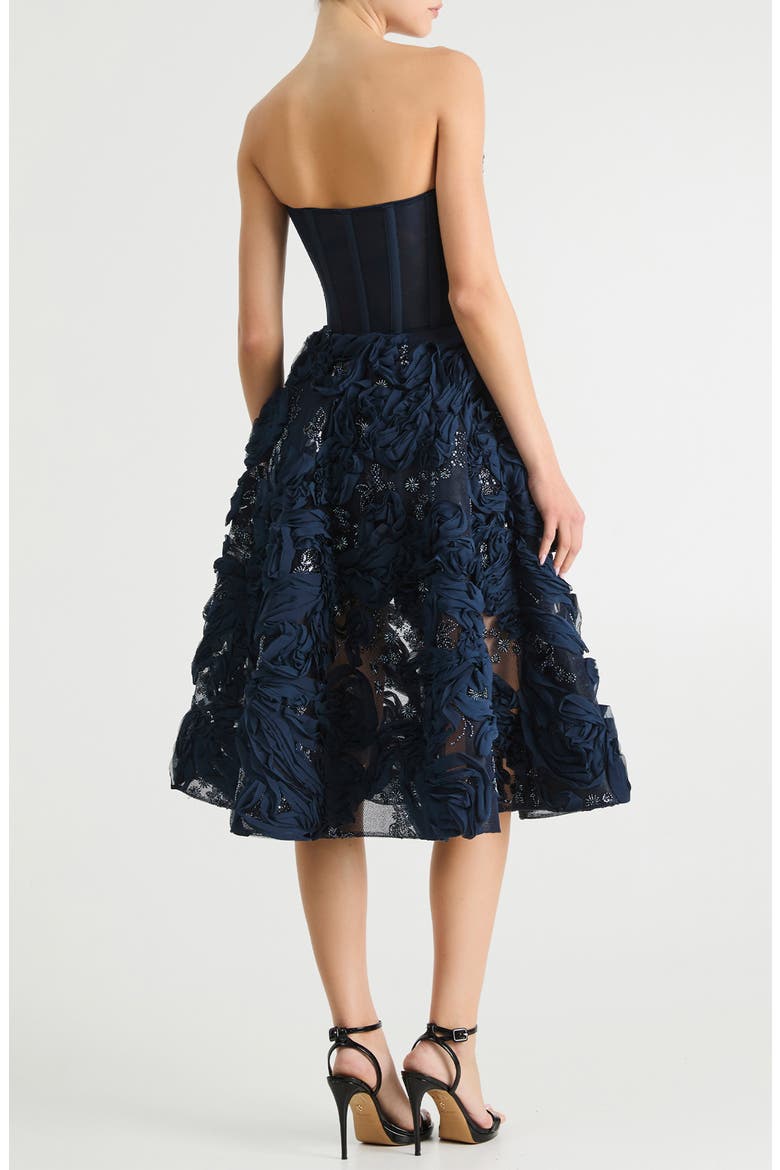 Florence Strapless Cocktail Dress, Alternate, color, MIDNIGHT BLUE