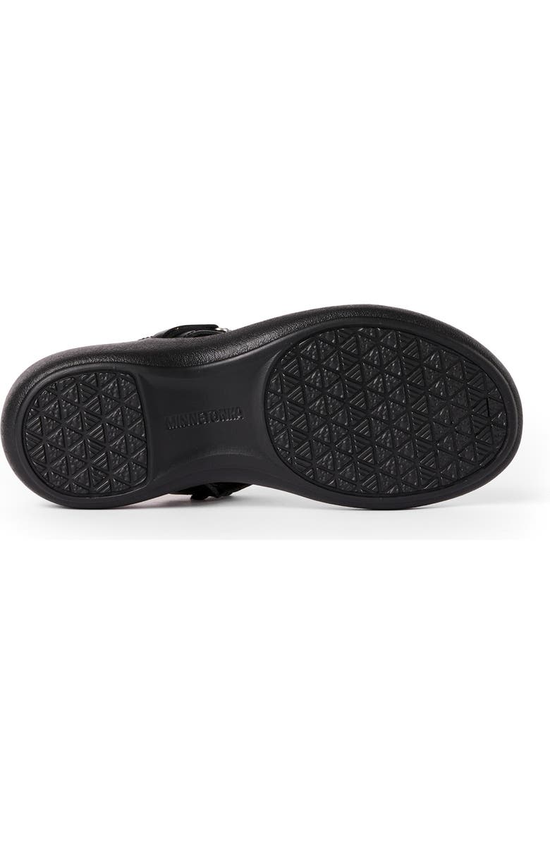 Minnetonka Brecca Flip Flop, Alternate, color, Black Turquioise