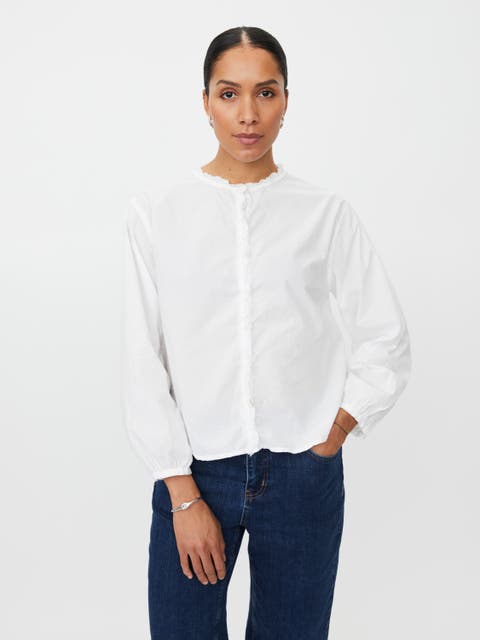 MaIsendre Ruffle Neck Blouse