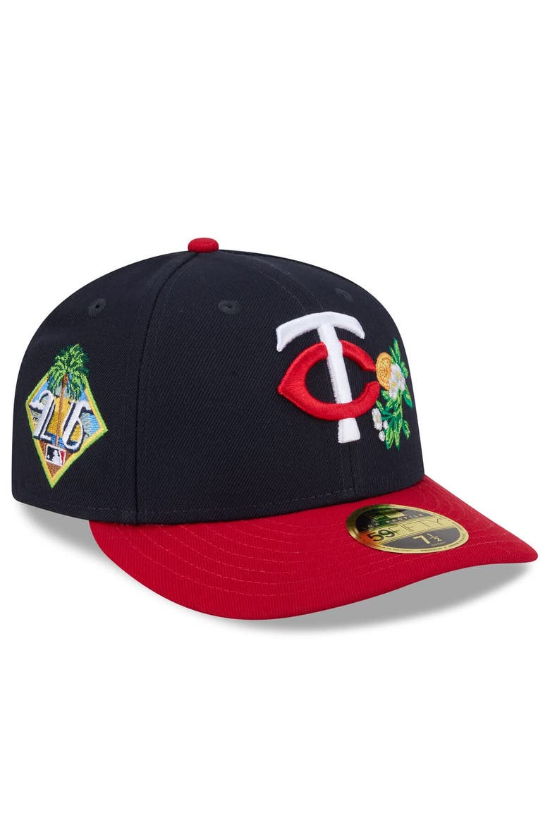 Men's New Era  Navy/Red Minnesota Twins 2026 Spring Training Low Profile 59FIFTY Fitted Hat, Main, color, Navy