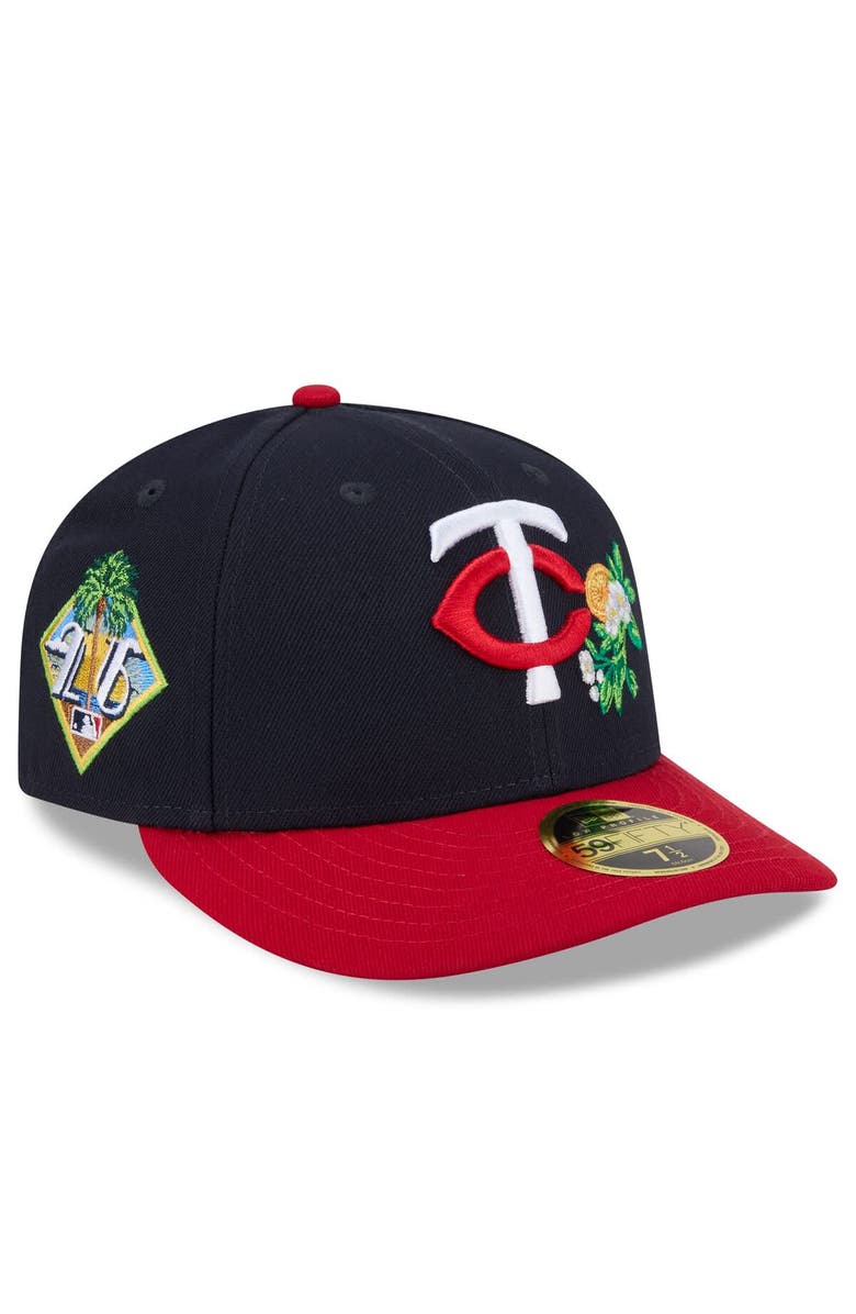 New Era Men's New Era Navy/Red Minnesota Twins 2026 Spring Training Low Profile 59FIFTY Fitted Hat, Main, color, Navy