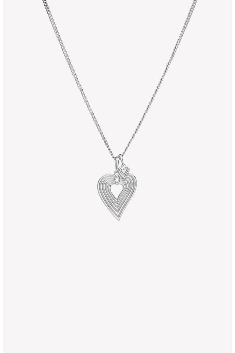 Emanate Love Heart Pendant Necklace, Alternate, color, Sterling Silver
