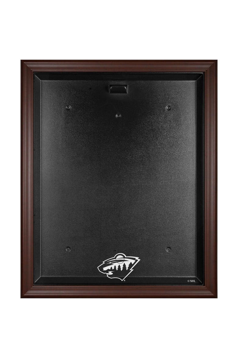 Minnesota Wild Brown Framed Logo Jersey Display Case, Main, color, Brown