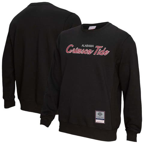 Men's Mitchell & Ness  Black Alabama Crimson Tide Elite Script Pullover Sweatshirt