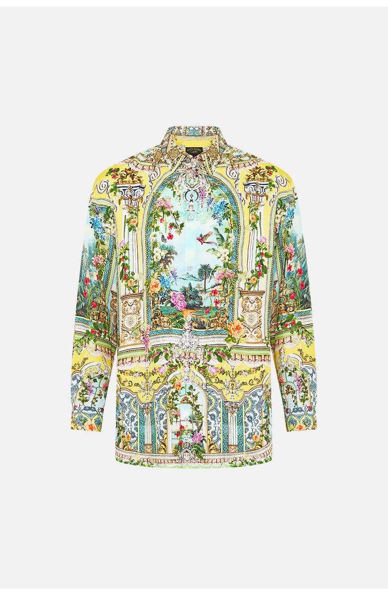Camilla Long Sleeve Oversized Shirt Tales Of Topkapi Palace, Main, color, 