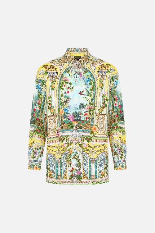 Camilla Long Sleeve Oversized Shirt Tales Of Topkapi Palace In Multi