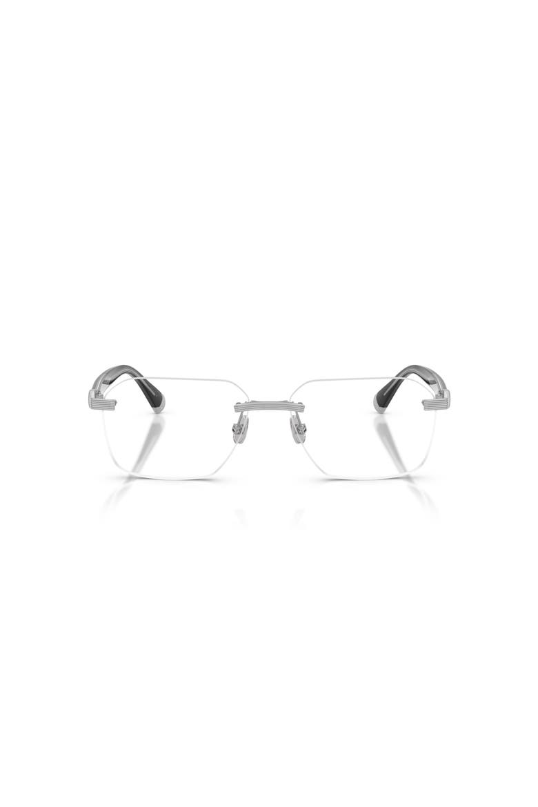 57mm Rectangle optical glasses, Alternate, color, Transparent