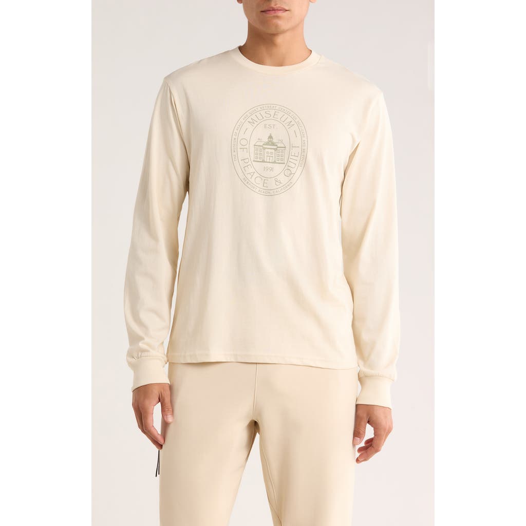 Museum of Peace & Quiet Retreat Center Long Sleeve Cotton Graphic T-Shirt in Bone  product